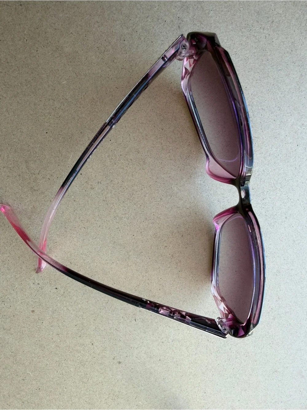 Gradient Purple Oversized butterfly Women's Sunglasses